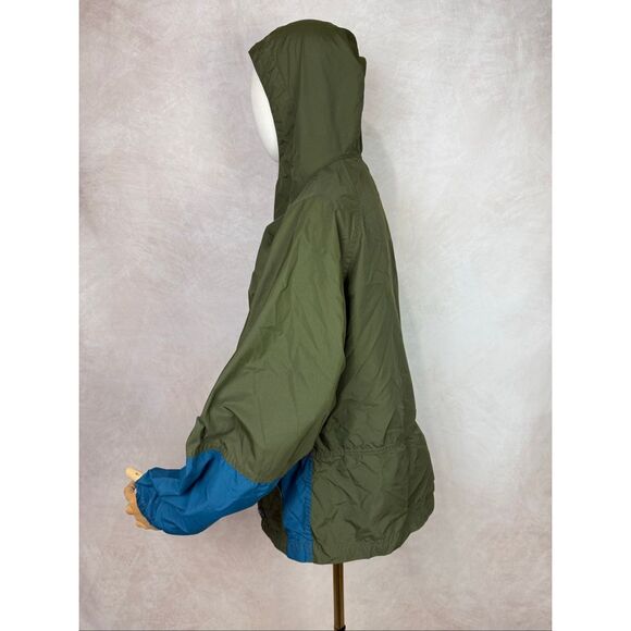 Vintage LL Bean Anorak Windbreaker Jacket Men's Small Half Zip Pullover Green - Picture 2 of 7
